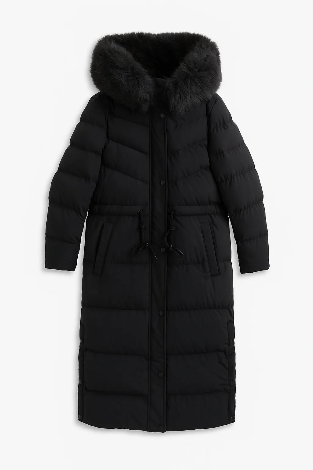 Elena – Fur Hooded Puffer Coat