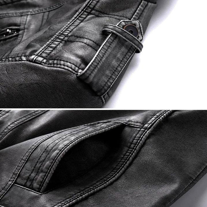 Hudson – Leather Biker Jacket