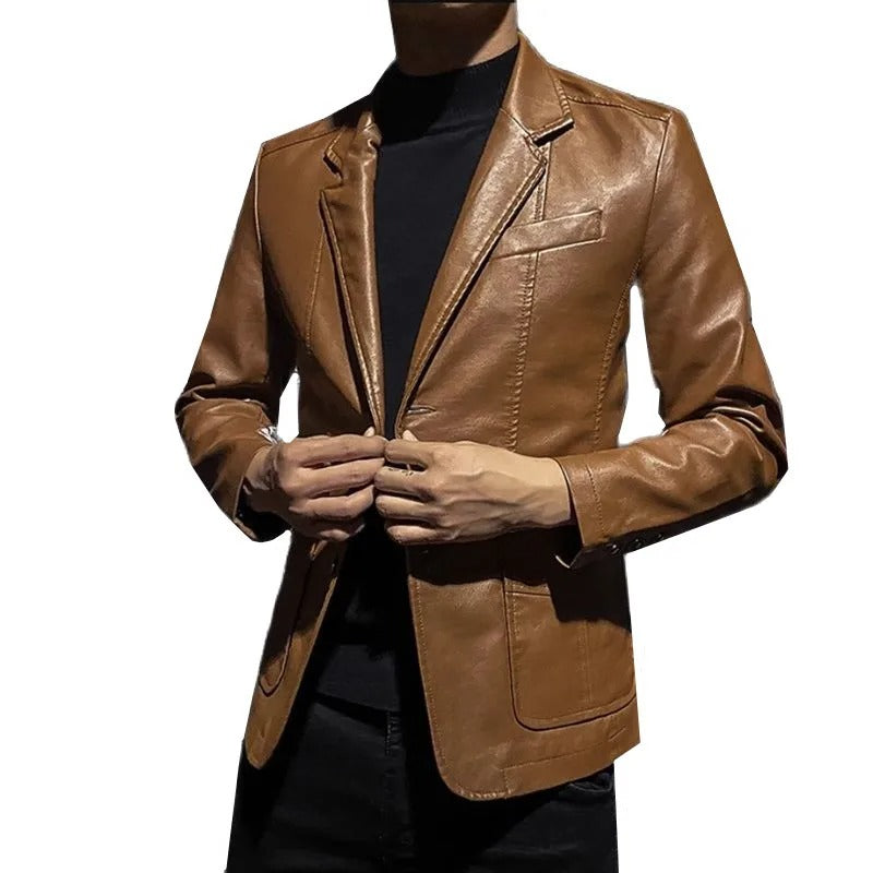 Toby - Business Casual Leather Jacket