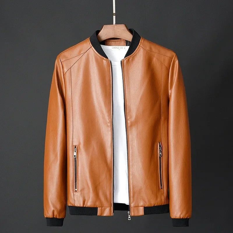 Alfie - Leather Biker Jacket