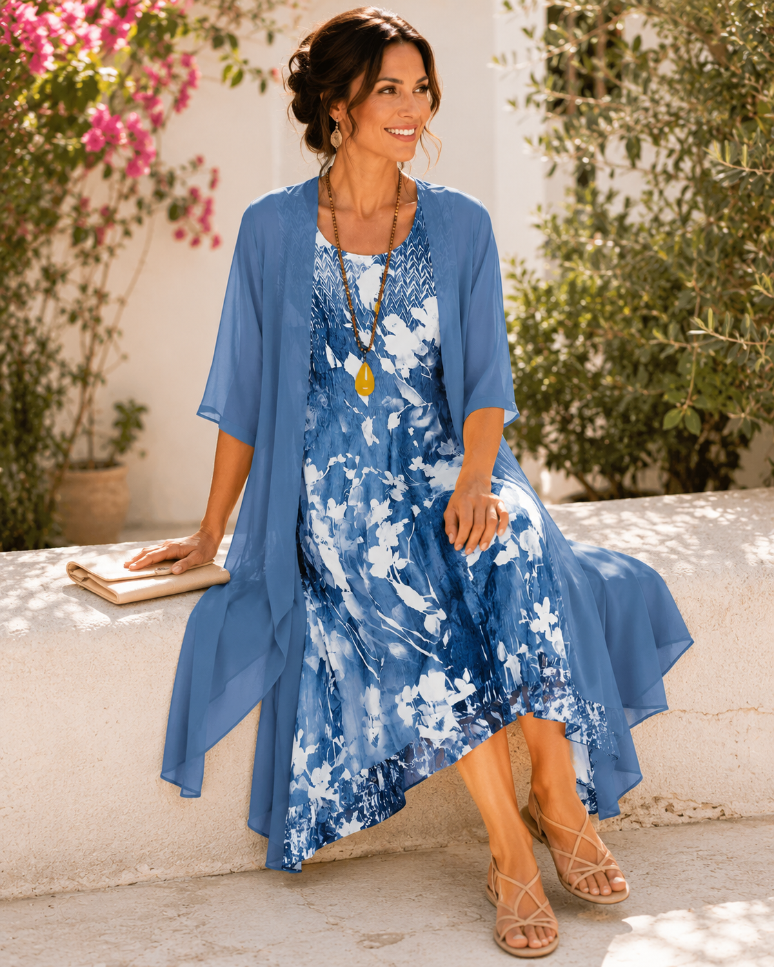 Yvonne – Flowing Two-Layer Dress
