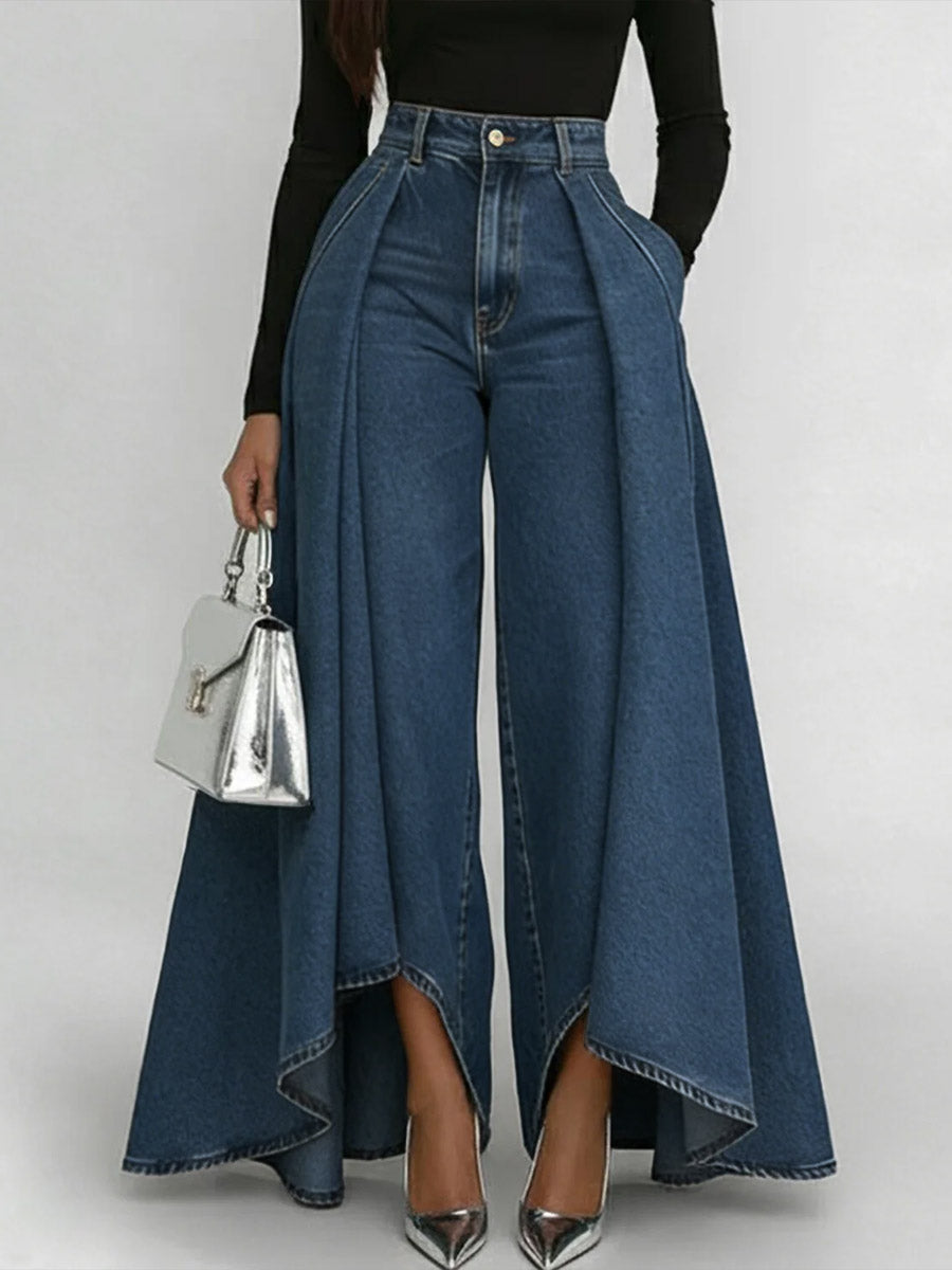 Amelia - High-Waisted Wide-Leg Jeans