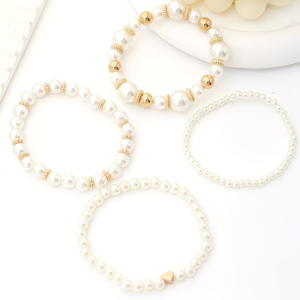 Blythe – Pearl Stacking Bracelet Set