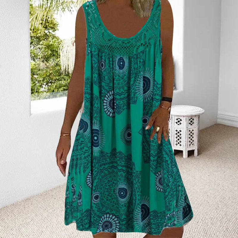 Lucille – Artistic Summer Midi Dress