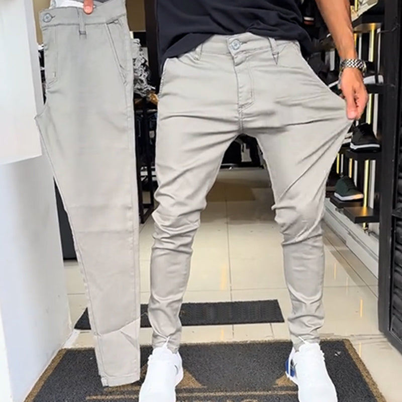 Neal - Slim-Fit Casual Trousers