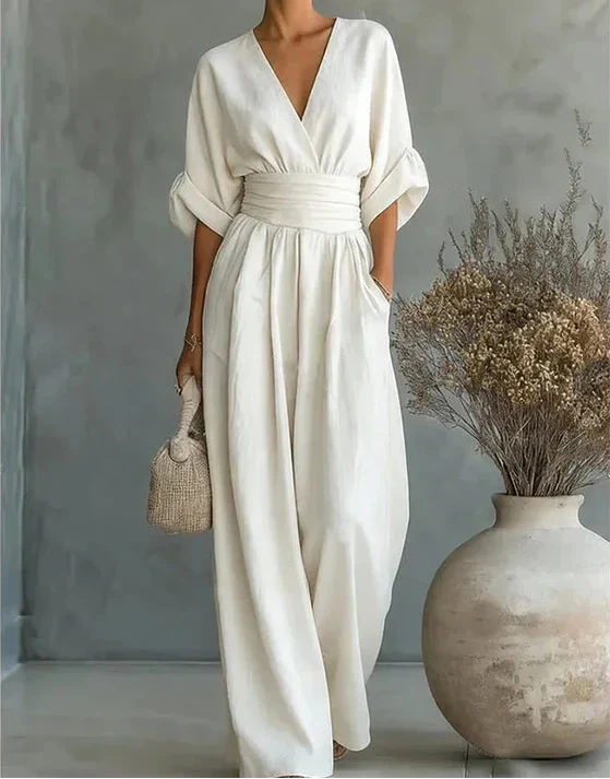 Anastasia – Elegant Wide Leg Jumpsuit