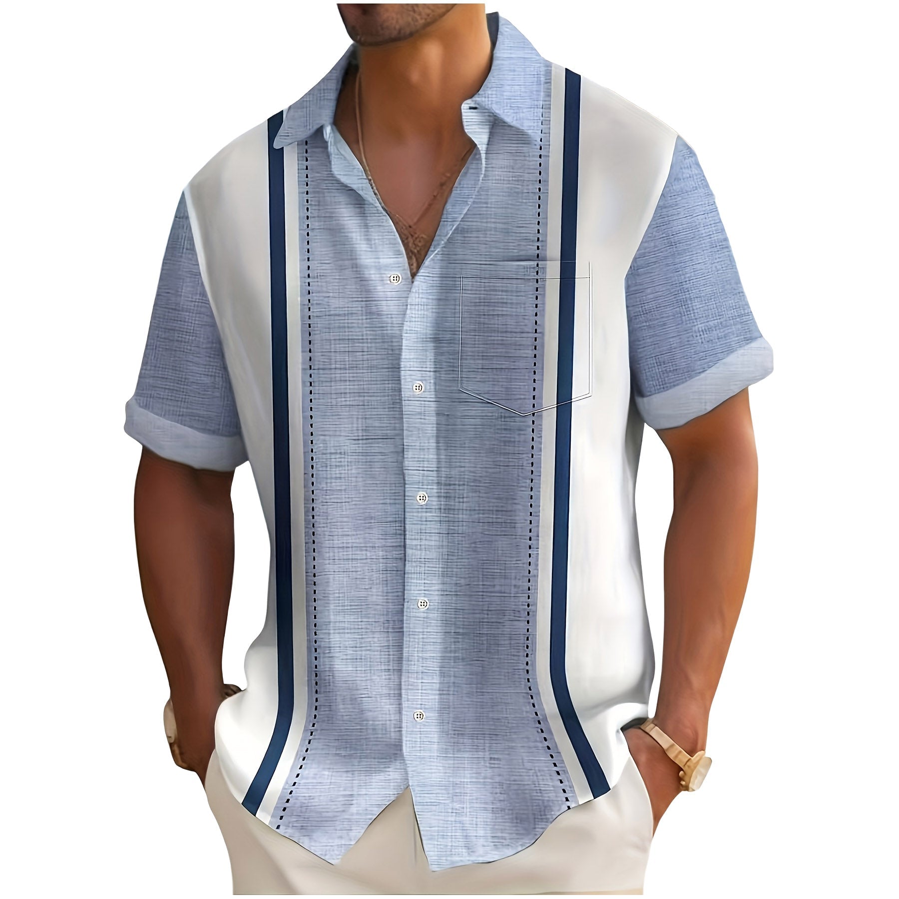 Yusuf – Striped Resort Shirt