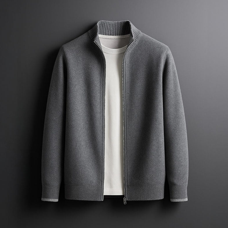 Isaac – Zip-Up Knitted Jacket